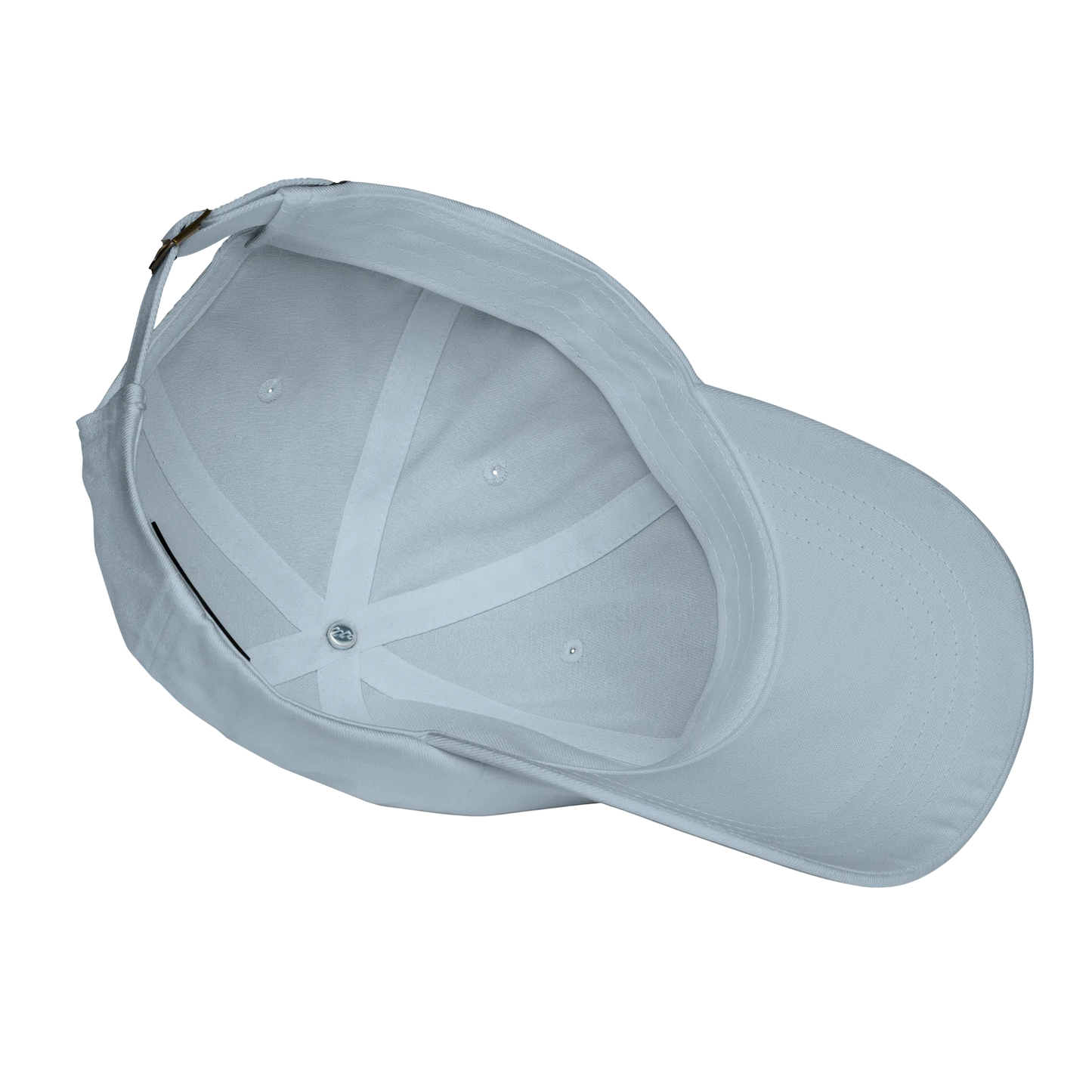 Light gray baseball cap on a white background