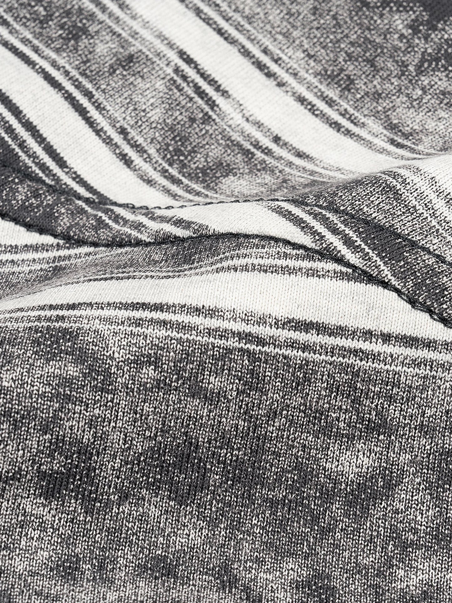 Close-up of textured black and white fabric