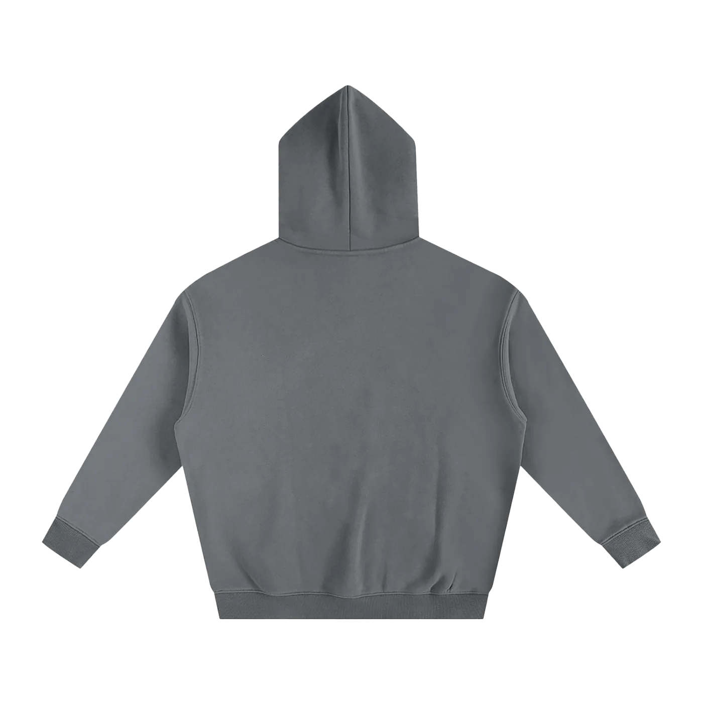 Gray hoodie on a white background