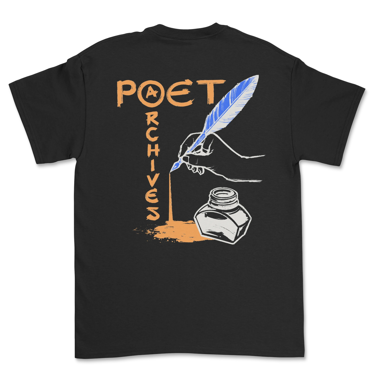 QUILL BACK PRINT T-SHIRT - Poet Archives