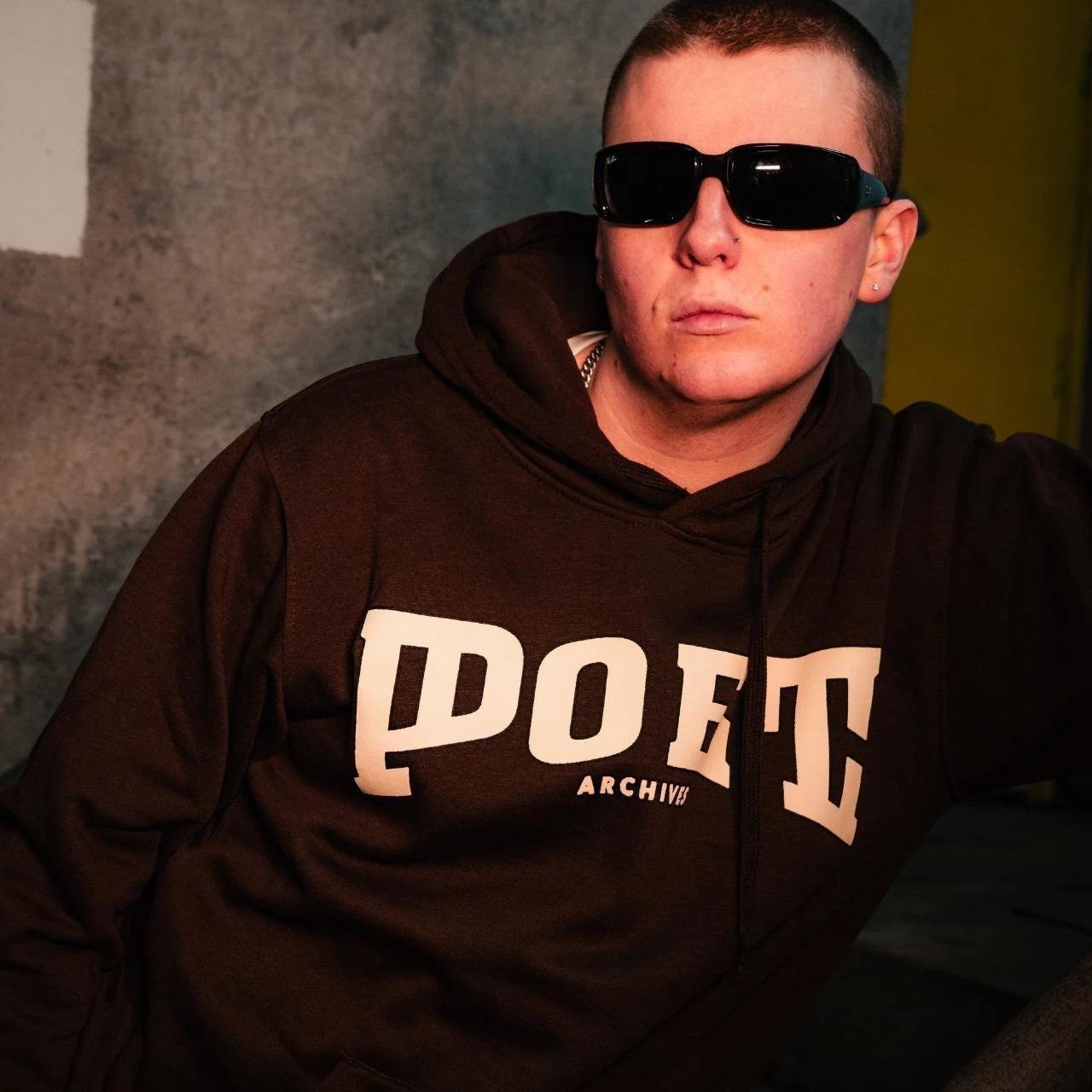 FRESHMAN HOODIE IN BROWN - Poet Archives