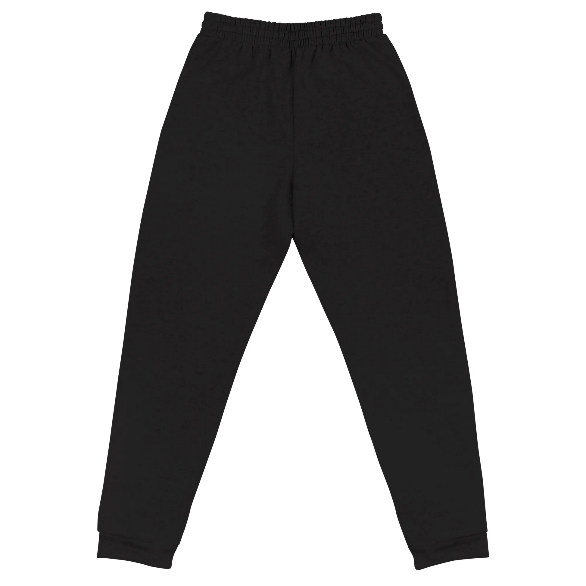 Black sweatpants on a white background