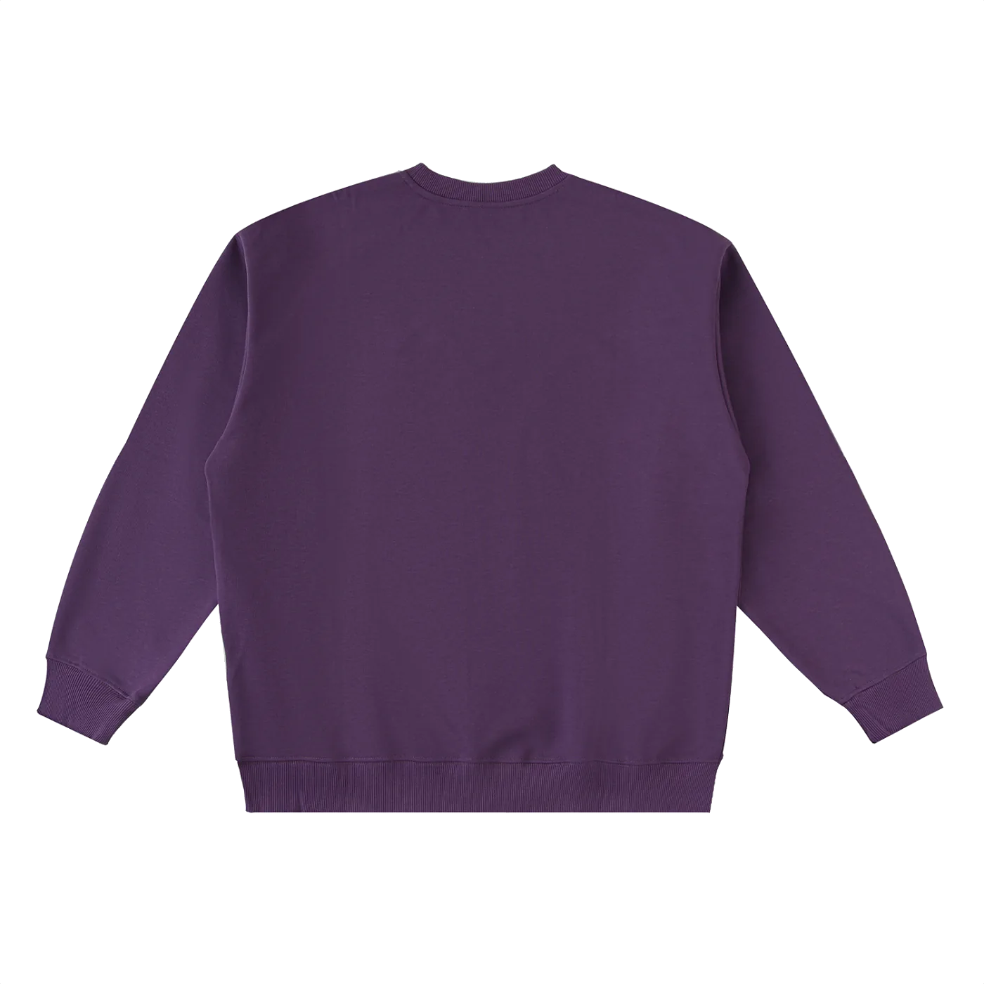 Purple sweatshirt on a white background