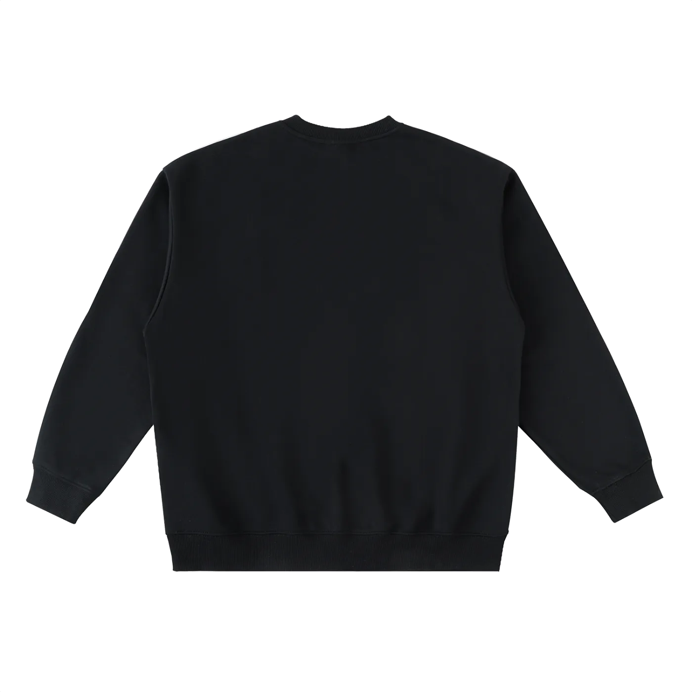 Black sweatshirt on a white background