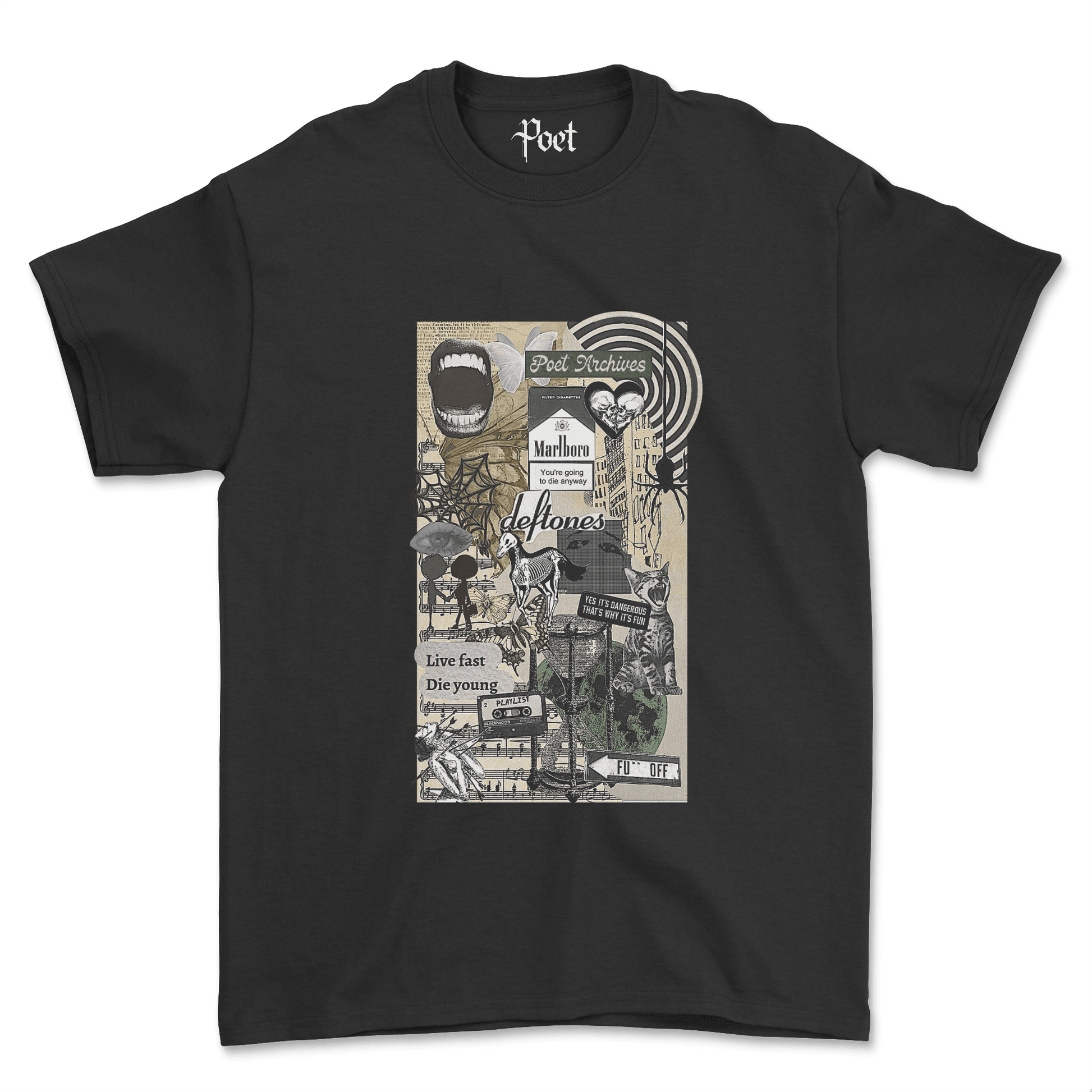 Deftones Moodboard T-Shirt - Poet Archives
