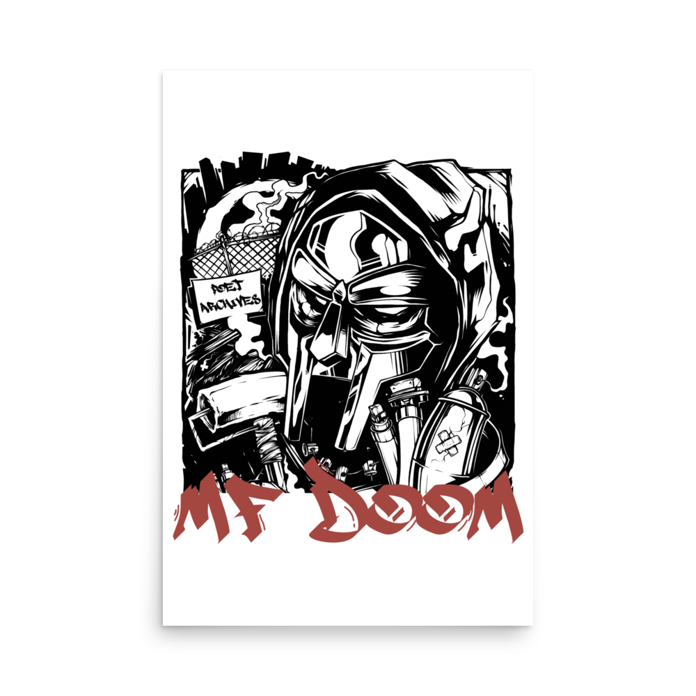 MF Doom Poster - Poet Archives