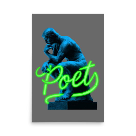 The Thinker Poster - Poet Archives