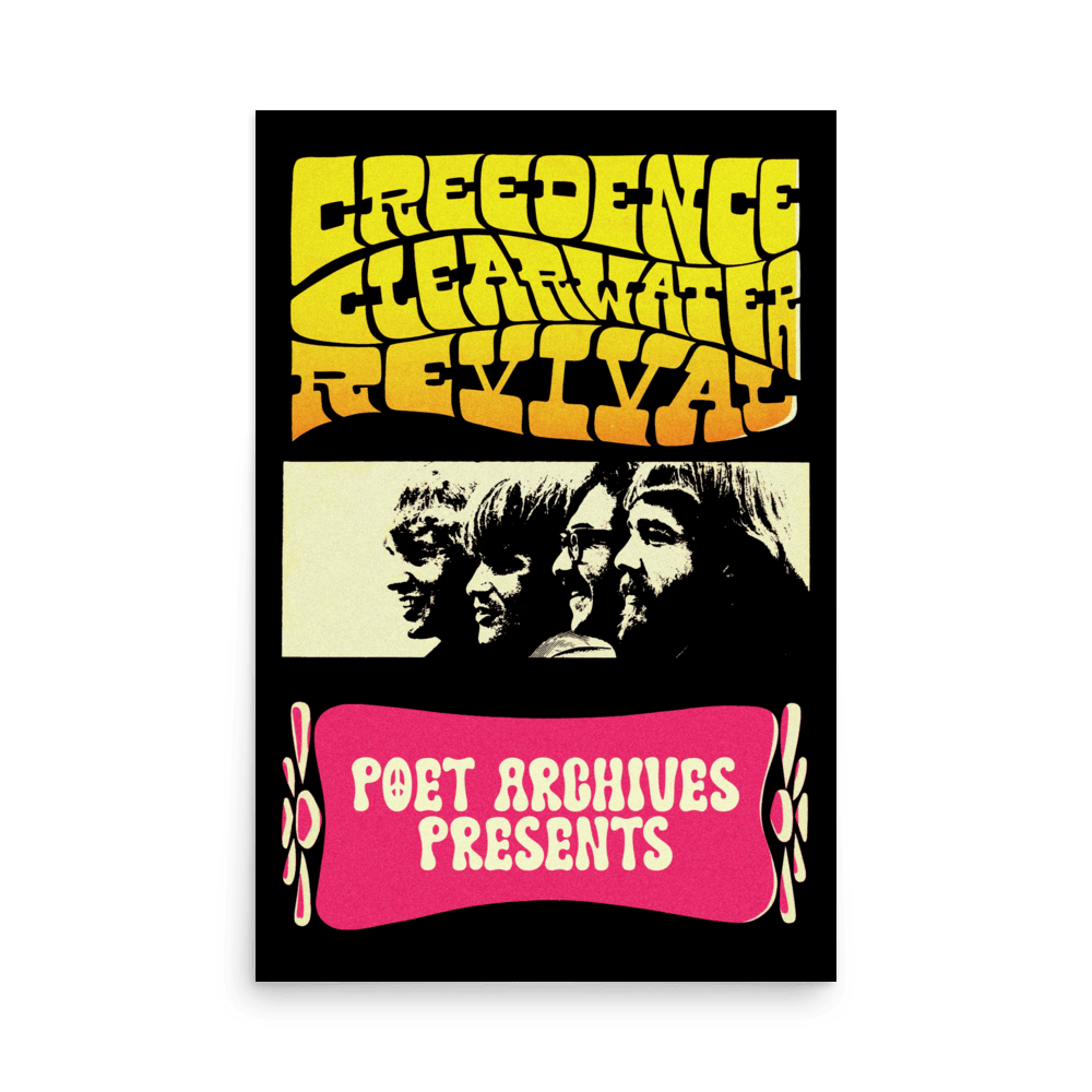 Creedence Clearwater Revival Poster Cosmo's Factory Band Tour Poet Archives