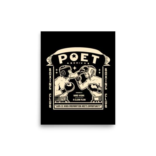 Boxing Club Poster - Poet Archives