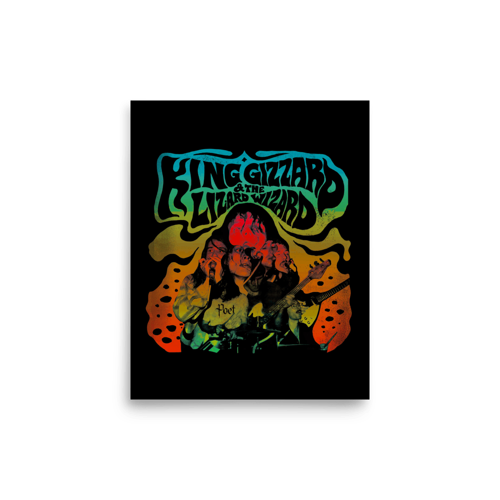 King Gizzard & the Lizard Wizard Poster artwork, shown in the 8x10 inch size, from Poet Archives