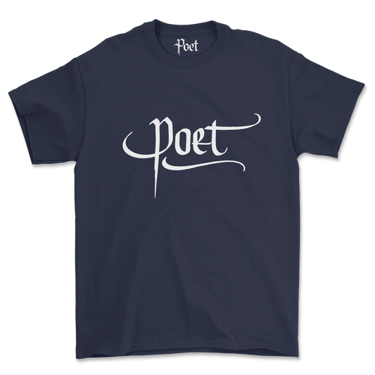 Poet Back Print T-Shirt - Poet Archives
