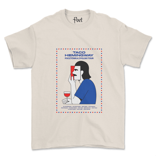 Taco Hemingway Pocztówka z Warszawy Tour T-Shirt - Poet Archives