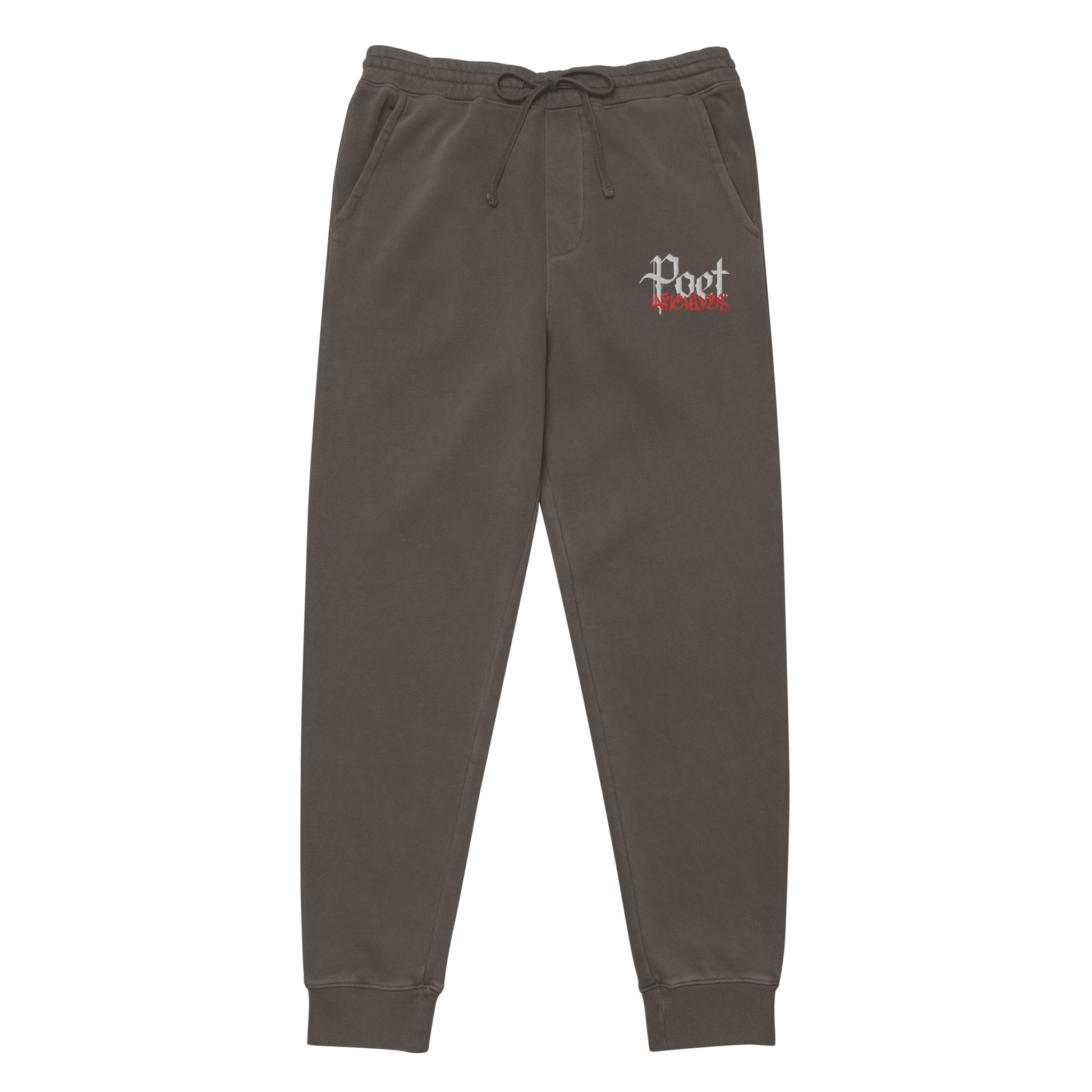 Poet Archives embroidered joggers - Poet Archives