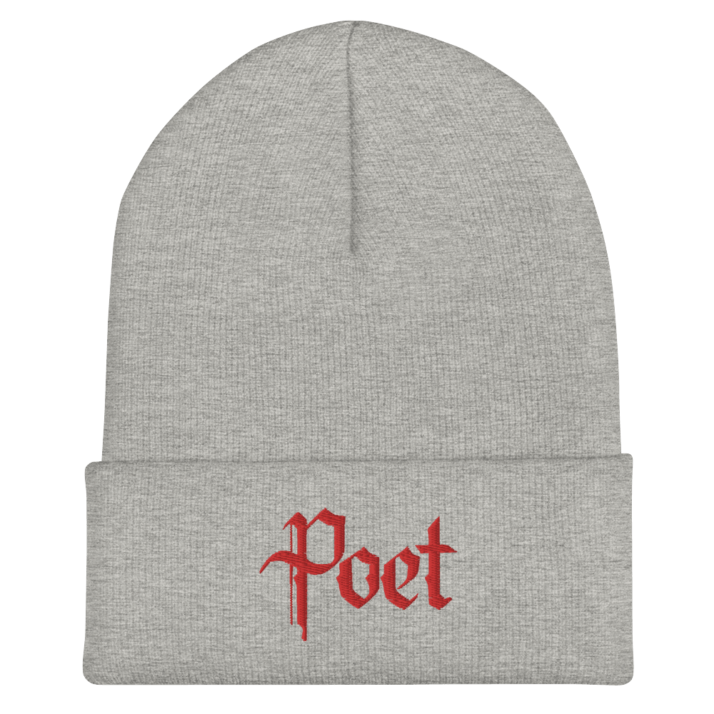 Poet embroidered beanie - Poet Archives